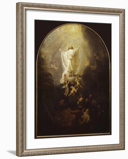 Ascension of Christ-Rembrandt van Rijn-Framed Giclee Print