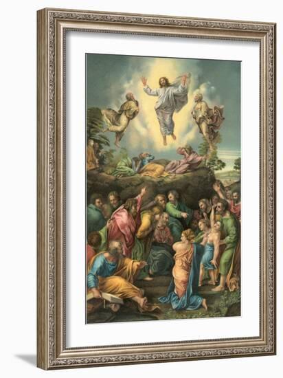 Ascension of Jesus into Heaven-null-Framed Art Print