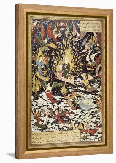 Ascension of Prophet Muhammad with the Archangel Gabriel-null-Framed Stretched Canvas