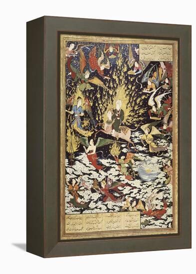 Ascension of Prophet Muhammad with the Archangel Gabriel-null-Framed Stretched Canvas