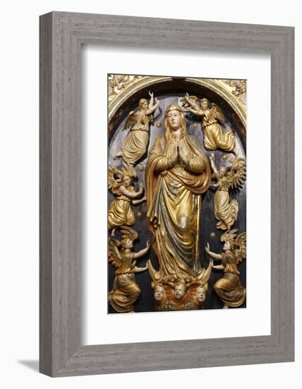 Ascension of the Virgin Mary statue in the Mosque (Mezquita) and Cathedral of Cordoba-Godong-Framed Photographic Print