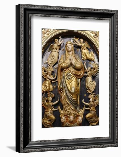 Ascension of the Virgin Mary statue in the Mosque (Mezquita) and Cathedral of Cordoba-Godong-Framed Photographic Print