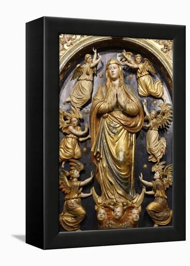 Ascension of the Virgin Mary statue in the Mosque (Mezquita) and Cathedral of Cordoba-Godong-Framed Premier Image Canvas