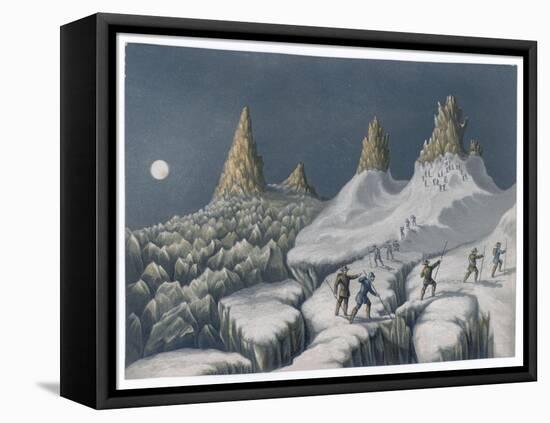 Ascent Mont Blanc-null-Framed Stretched Canvas