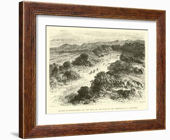 Ascent of Habaspampa, on the Road to the Pass in the Cordillera of Occobamba-Édouard Riou-Framed Giclee Print