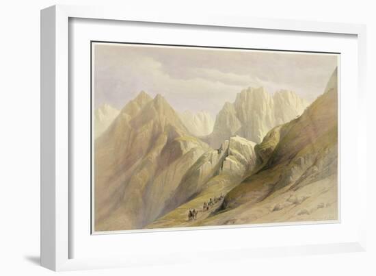 Ascent of the Lower Range of Sinai, February 18th 1839, Plate 114-David Roberts-Framed Giclee Print