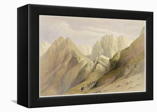 Ascent of the Lower Range of Sinai, February 18th 1839, Plate 114-David Roberts-Framed Premier Image Canvas