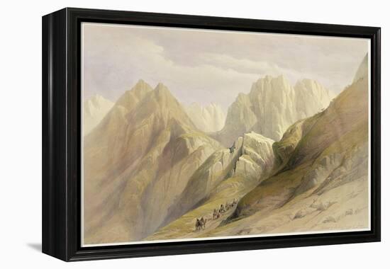 Ascent of the Lower Range of Sinai, February 18th 1839, Plate 114-David Roberts-Framed Premier Image Canvas