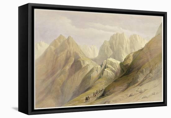 Ascent of the Lower Range of Sinai, February 18th 1839, Plate 114-David Roberts-Framed Premier Image Canvas
