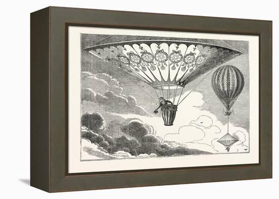 Ascent of the Vauxhall Balloon and Mr. Cocking's Parachute-null-Framed Premier Image Canvas