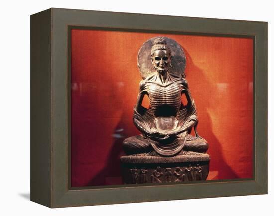 Ascetic Buddha, Gandhara Art, Pakistani Civilization-null-Framed Premier Image Canvas