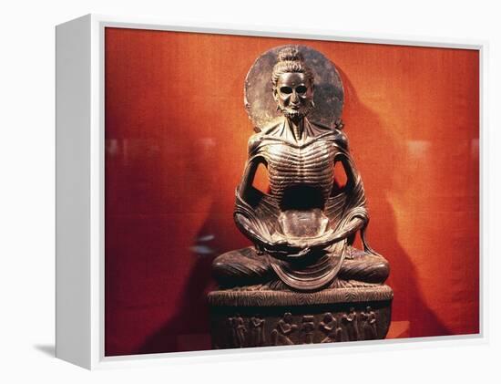 Ascetic Buddha, Gandhara Art, Pakistani Civilization-null-Framed Premier Image Canvas