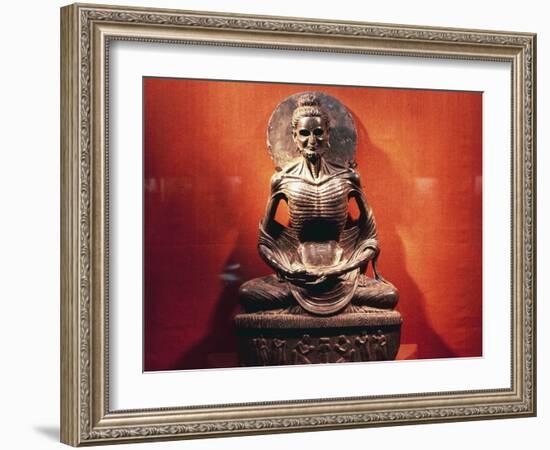 Ascetic Buddha, Gandhara Art, Pakistani Civilization-null-Framed Giclee Print