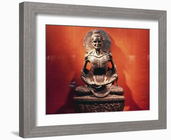 Ascetic Buddha, Gandhara Art, Pakistani Civilization-null-Framed Giclee Print