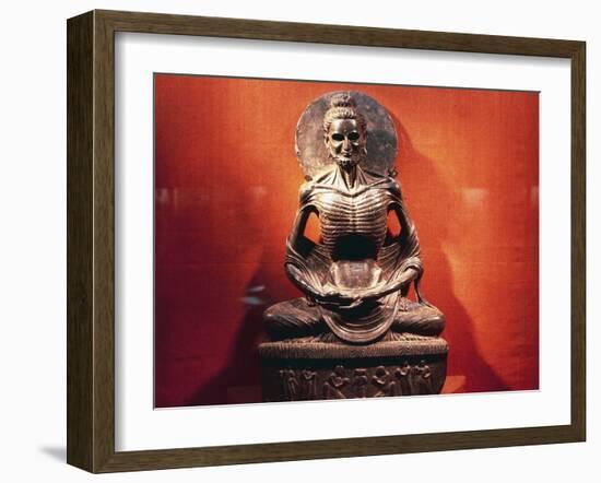 Ascetic Buddha, Gandhara Art, Pakistani Civilization-null-Framed Giclee Print
