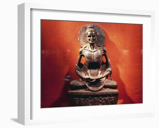 Ascetic Buddha, Gandhara Art, Pakistani Civilization-null-Framed Giclee Print