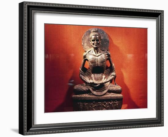 Ascetic Buddha, Gandhara Art, Pakistani Civilization-null-Framed Giclee Print