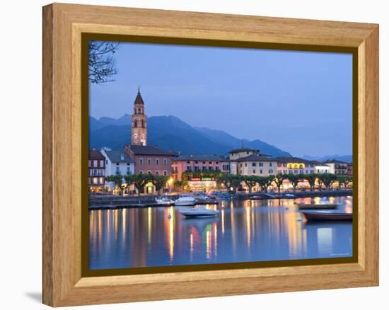 Ascona, Lago Maggiore, Ticino, Switzerland-Demetrio Carrasco-Framed Premier Image Canvas