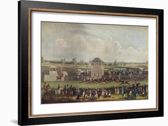 'Ascot Heath Races', 19th century-James Pollard-Framed Giclee Print