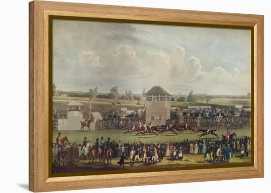 'Ascot Heath Races', 19th century-James Pollard-Framed Premier Image Canvas