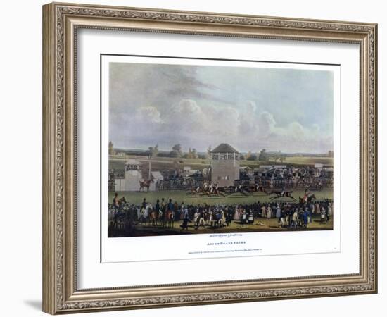 Ascot Heath Races-James Pollard-Framed Giclee Print