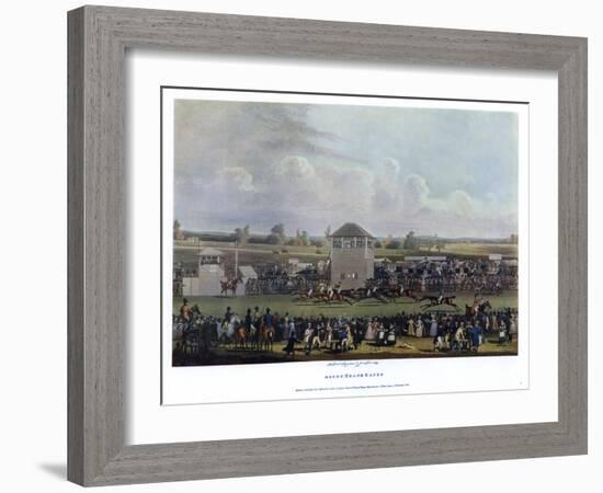 Ascot Heath Races-James Pollard-Framed Giclee Print