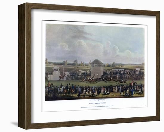 Ascot Heath Races-James Pollard-Framed Giclee Print