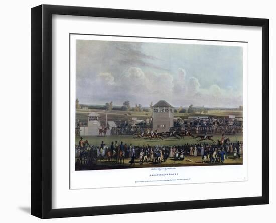 Ascot Heath Races-James Pollard-Framed Giclee Print