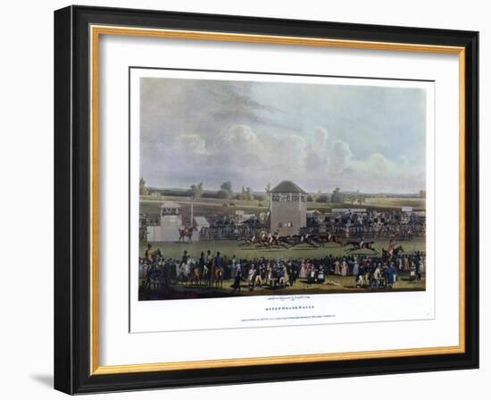 Ascot Heath Races-James Pollard-Framed Giclee Print