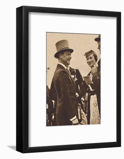 'Ascot, June, 1935 - King Edward, then Prince of Wales, with Mrs. Simpson', 1937-Unknown-Framed Photographic Print