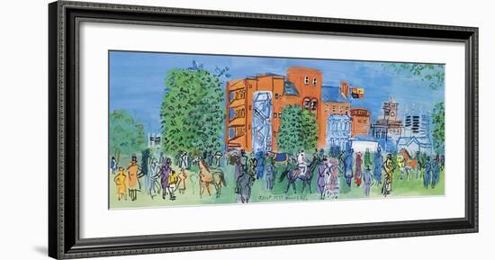 Ascot, le Pesage , 1931-Raoul Dufy-Framed Premium Giclee Print