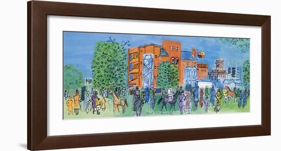 Ascot, le Pesage , 1931-Raoul Dufy-Framed Premium Giclee Print