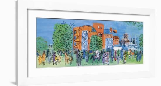 Ascot, le Pesage , 1931-Raoul Dufy-Framed Premium Giclee Print