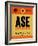ASE Aspen Luggage Tag I-NaxArt-Framed Art Print