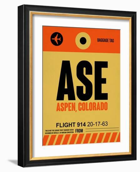 ASE Aspen Luggage Tag I-NaxArt-Framed Art Print