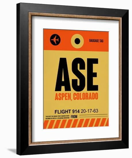 ASE Aspen Luggage Tag I-NaxArt-Framed Art Print