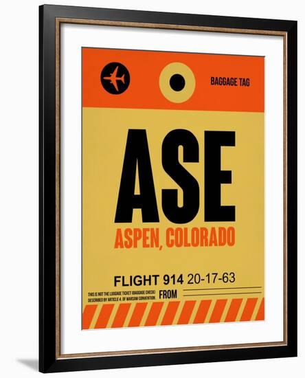 ASE Aspen Luggage Tag I-NaxArt-Framed Art Print