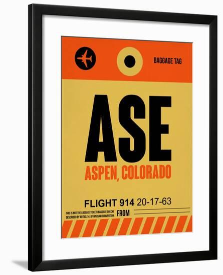 ASE Aspen Luggage Tag I-NaxArt-Framed Art Print