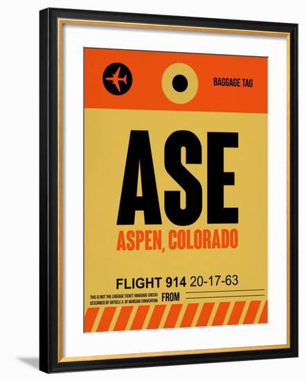 ASE Aspen Luggage Tag I-NaxArt-Framed Art Print