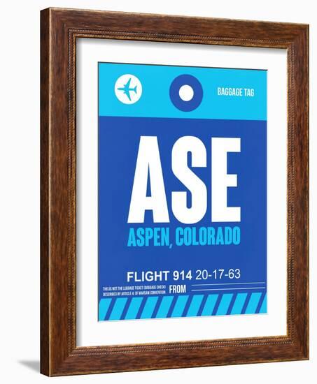 ASE Aspen Luggage Tag II-NaxArt-Framed Art Print