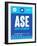 ASE Aspen Luggage Tag II-NaxArt-Framed Art Print