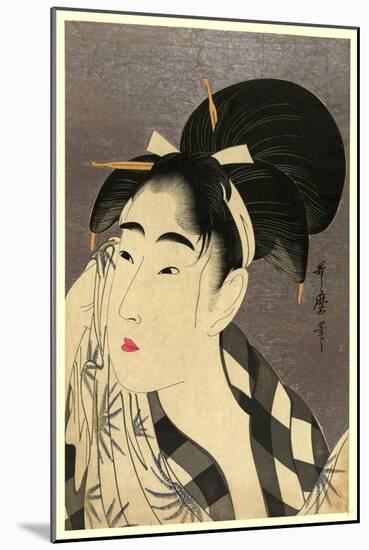 Ase O Fuku Onna-Kitagawa Utamaro-Mounted Giclee Print