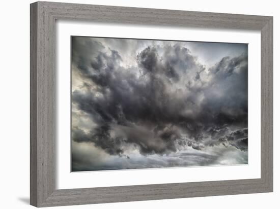 Ash Clouds, Holuhraun Fissure Eruption, by the Bardarbunga Volcano, Iceland-Arctic-Images-Framed Photographic Print