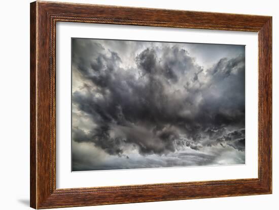 Ash Clouds, Holuhraun Fissure Eruption, by the Bardarbunga Volcano, Iceland-Arctic-Images-Framed Photographic Print