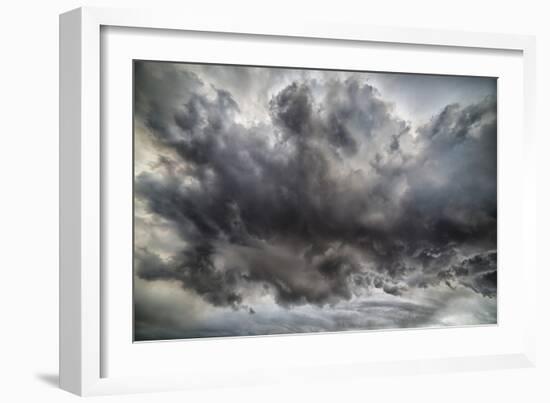 Ash Clouds, Holuhraun Fissure Eruption, by the Bardarbunga Volcano, Iceland-Arctic-Images-Framed Photographic Print