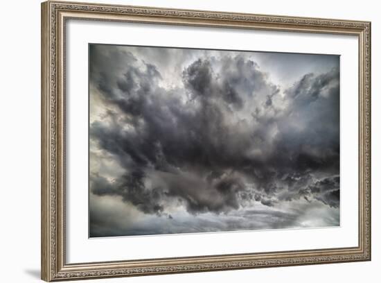 Ash Clouds, Holuhraun Fissure Eruption, by the Bardarbunga Volcano, Iceland-Arctic-Images-Framed Photographic Print