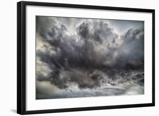 Ash Clouds, Holuhraun Fissure Eruption, by the Bardarbunga Volcano, Iceland-Arctic-Images-Framed Photographic Print