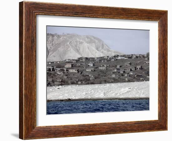 Ash-Covered Houses in Abandoned City of Plymouth, Soufriere Hills Volcano, Montserrat, Caribbean-Stocktrek Images-Framed Photographic Print