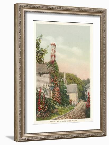 Ash Lane, Nantucket, Massachusetts-null-Framed Art Print