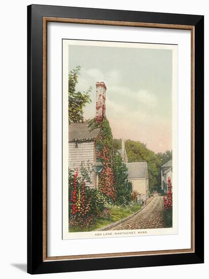 Ash Lane, Nantucket, Massachusetts-null-Framed Art Print